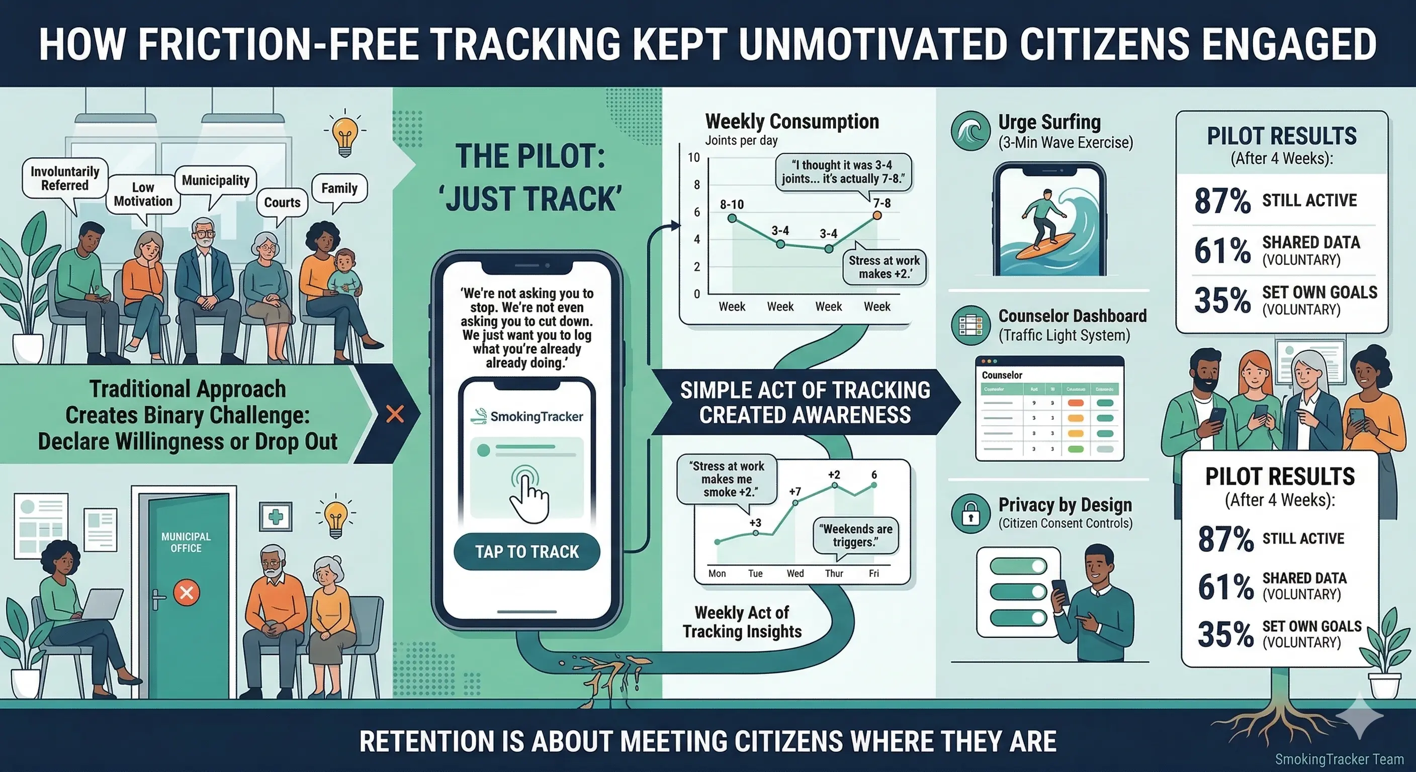 How Friction-Free Tracking Keeps Unmotivated Clients Engaged